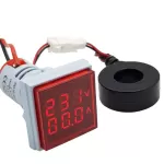 Đồng Hồ Đo Điện Áp 50 - 500VAC Và Dòng 1 ~ 100A Màu Đỏ